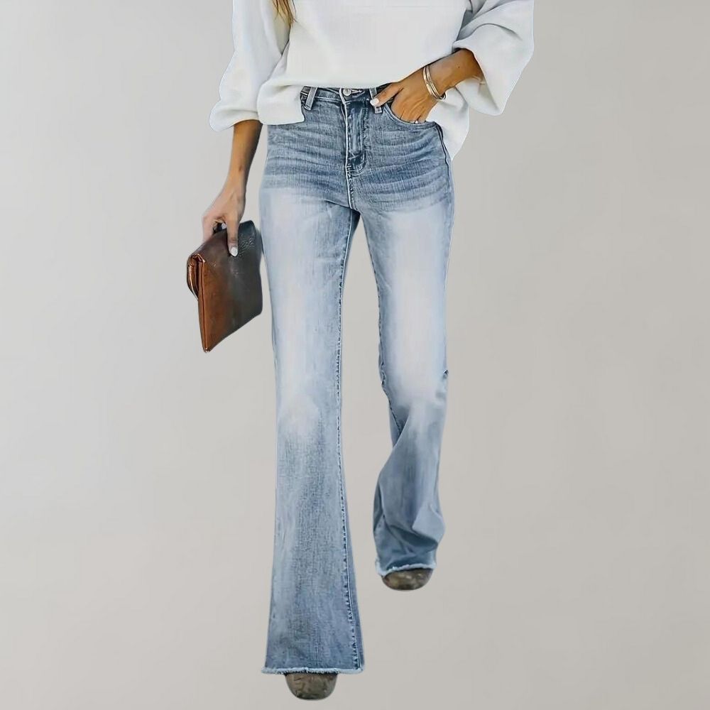 Ciara Jeans | Women's Washed Flare Jeans