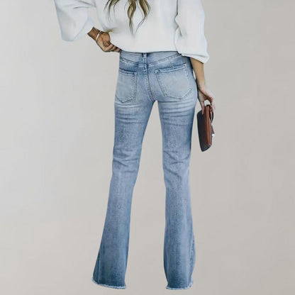 Ciara Jeans | Women's Washed Flare Jeans