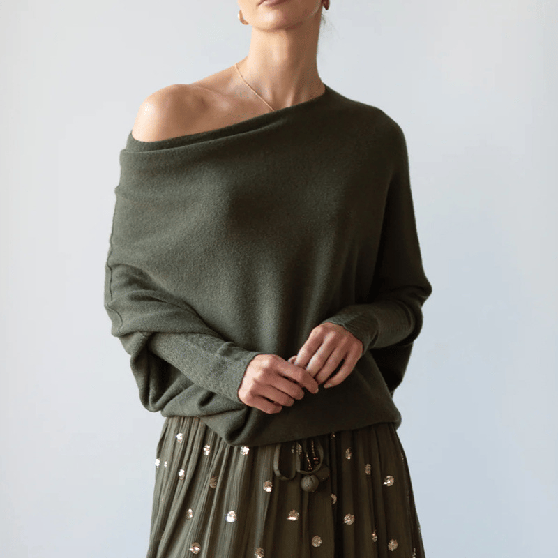 Clara | Off-Shoulder Women's Jumper