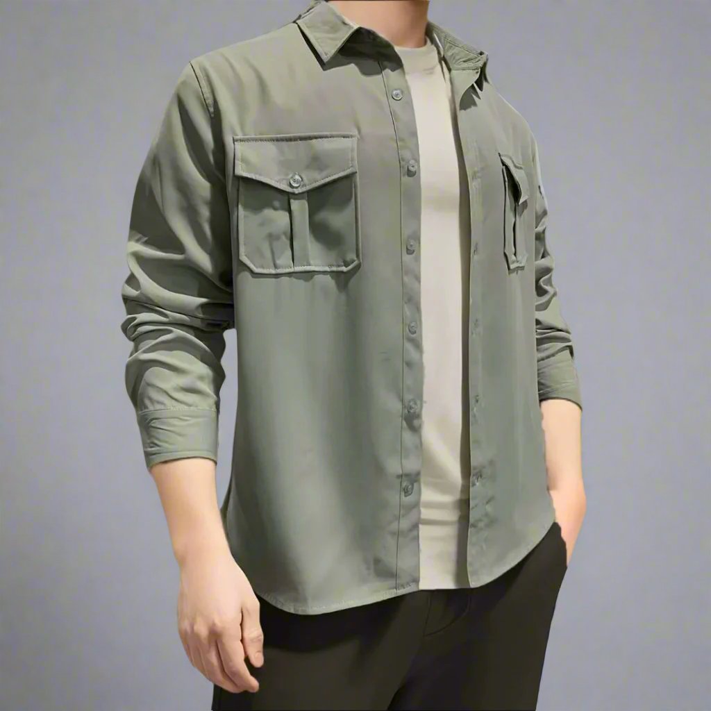 Classic Cotton Multi-Pocket Shirt