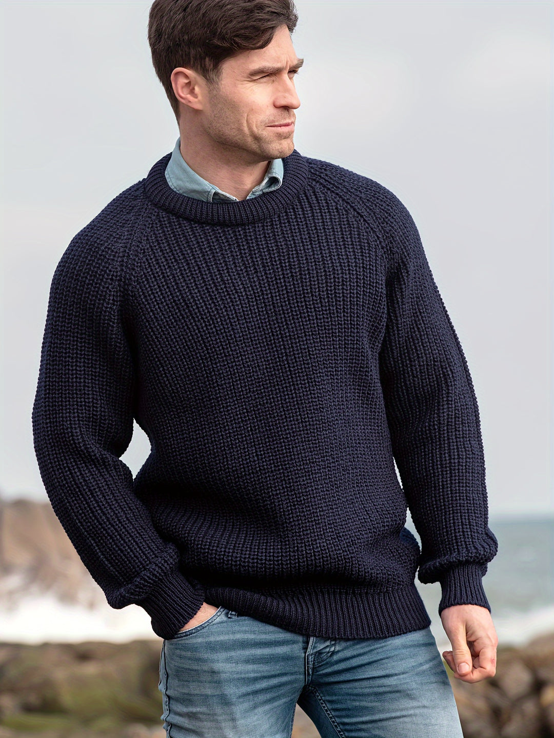 Oliver | Crew Neck Knitted Men's Jumper