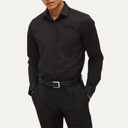 Men’s Slim Fit Long Sleeve Cotton Shirt