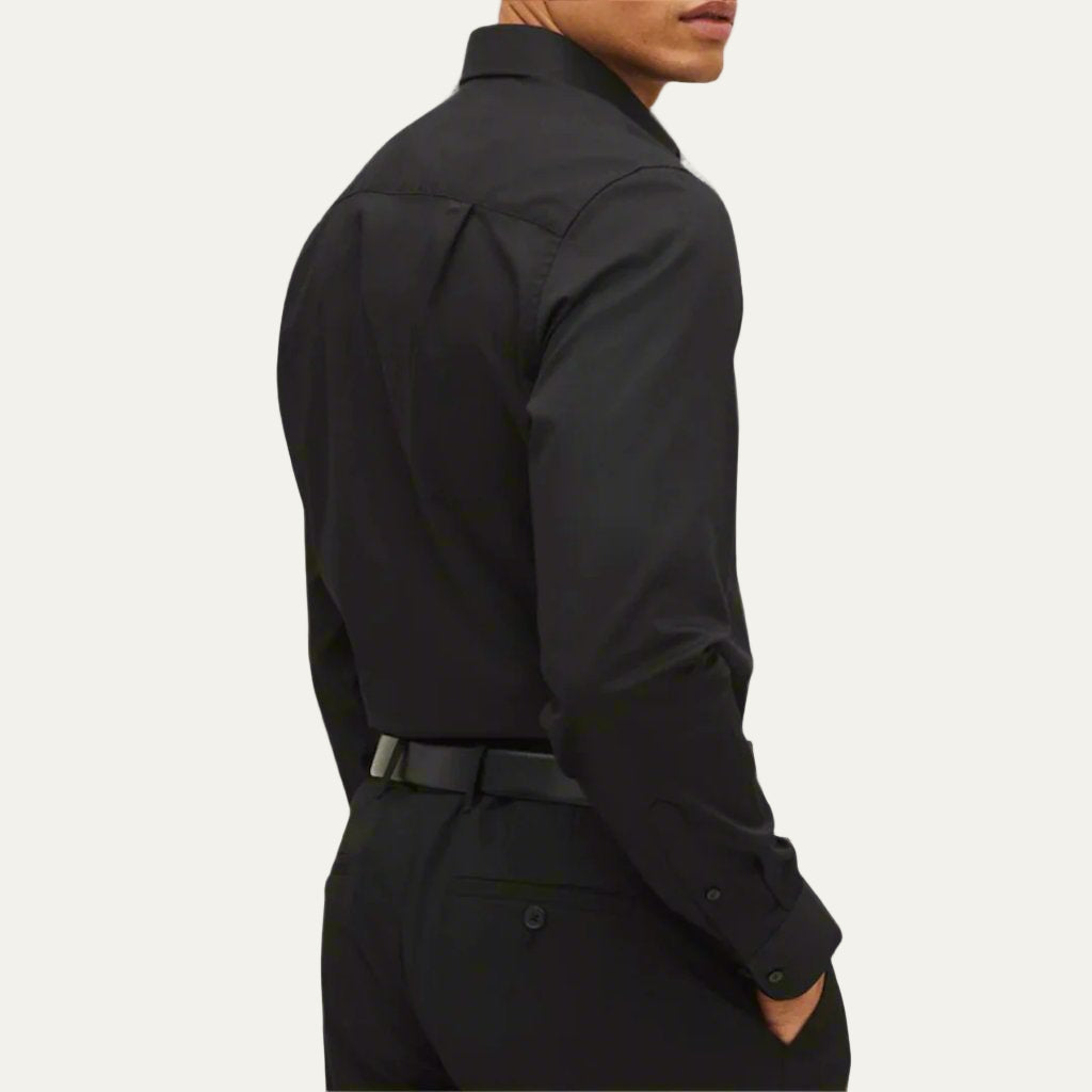 Men’s Slim Fit Long Sleeve Cotton Shirt