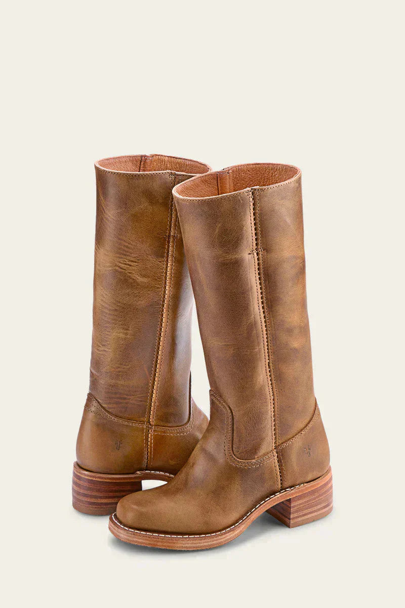 Classic Women's Knee High Black Boots with Block Heel – Durable and Timeless Design