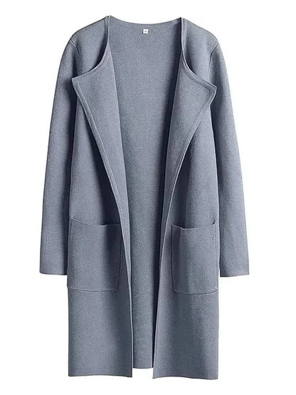 Whitney | Women’s Wool Blend Coat – Classic Knee-Length Design with Wide Lapel for Everyday Elegance
