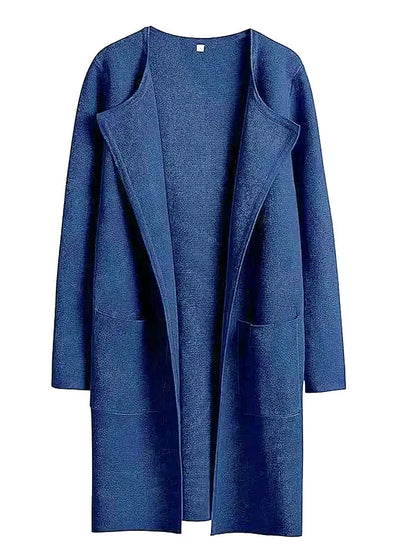 Whitney | Women’s Wool Blend Coat – Classic Knee-Length Design with Wide Lapel for Everyday Elegance