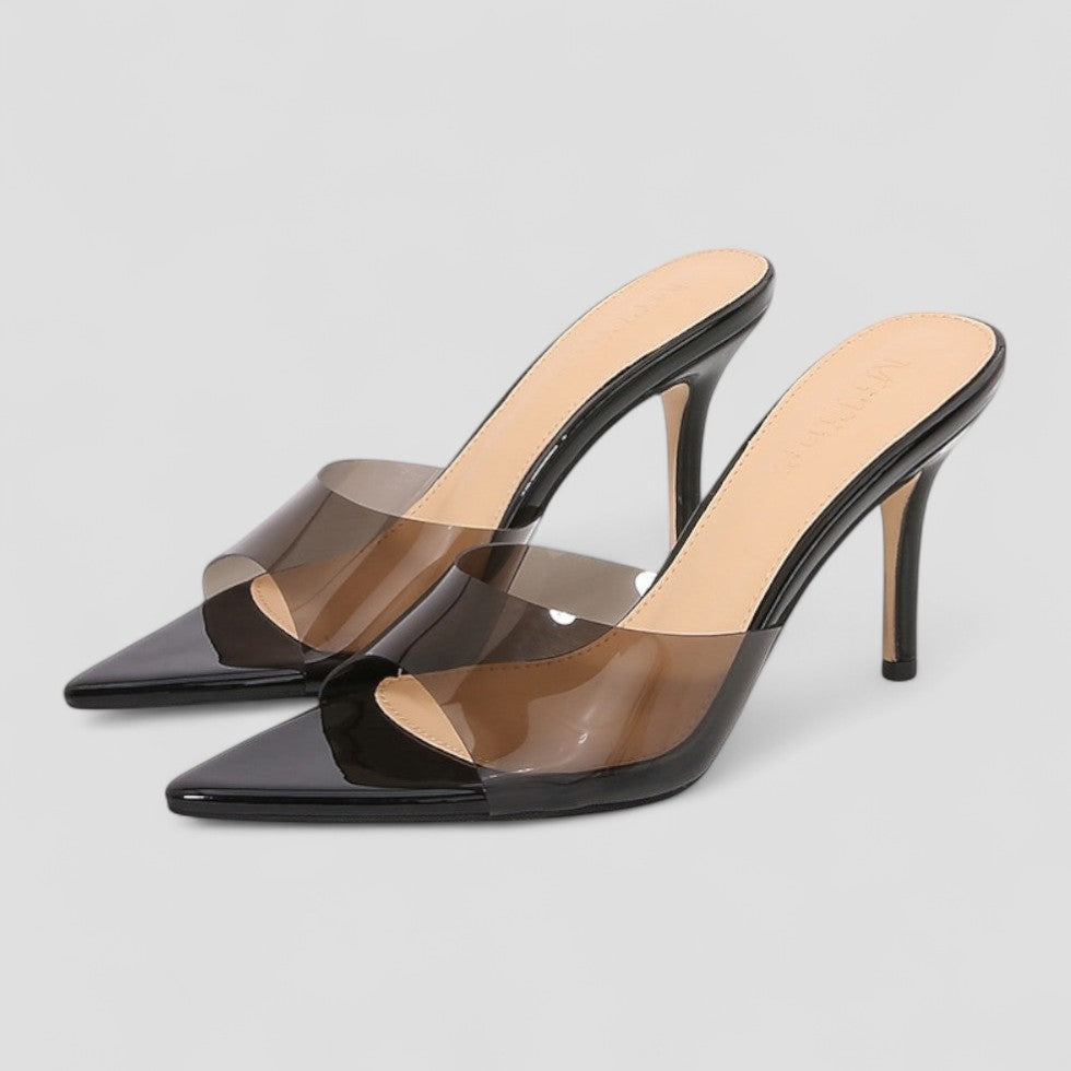Women’s Clear Stiletto Mules