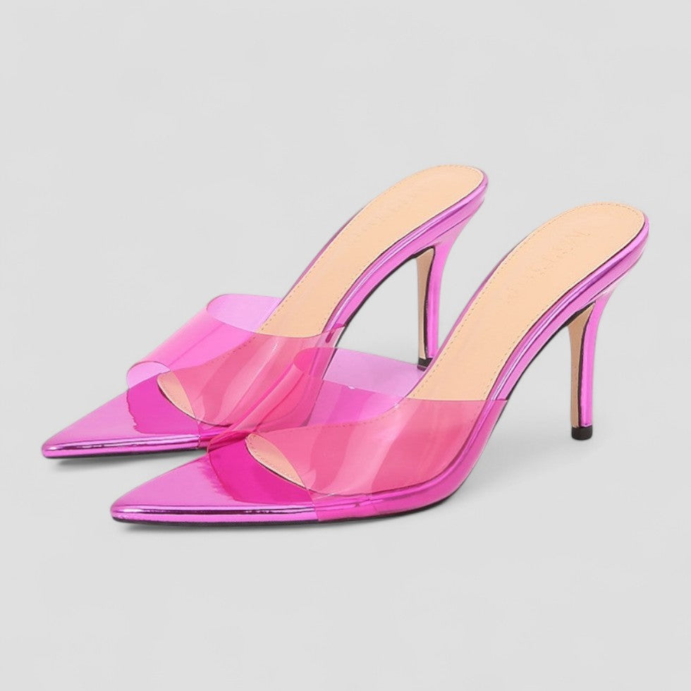 Women’s Clear Stiletto Mules