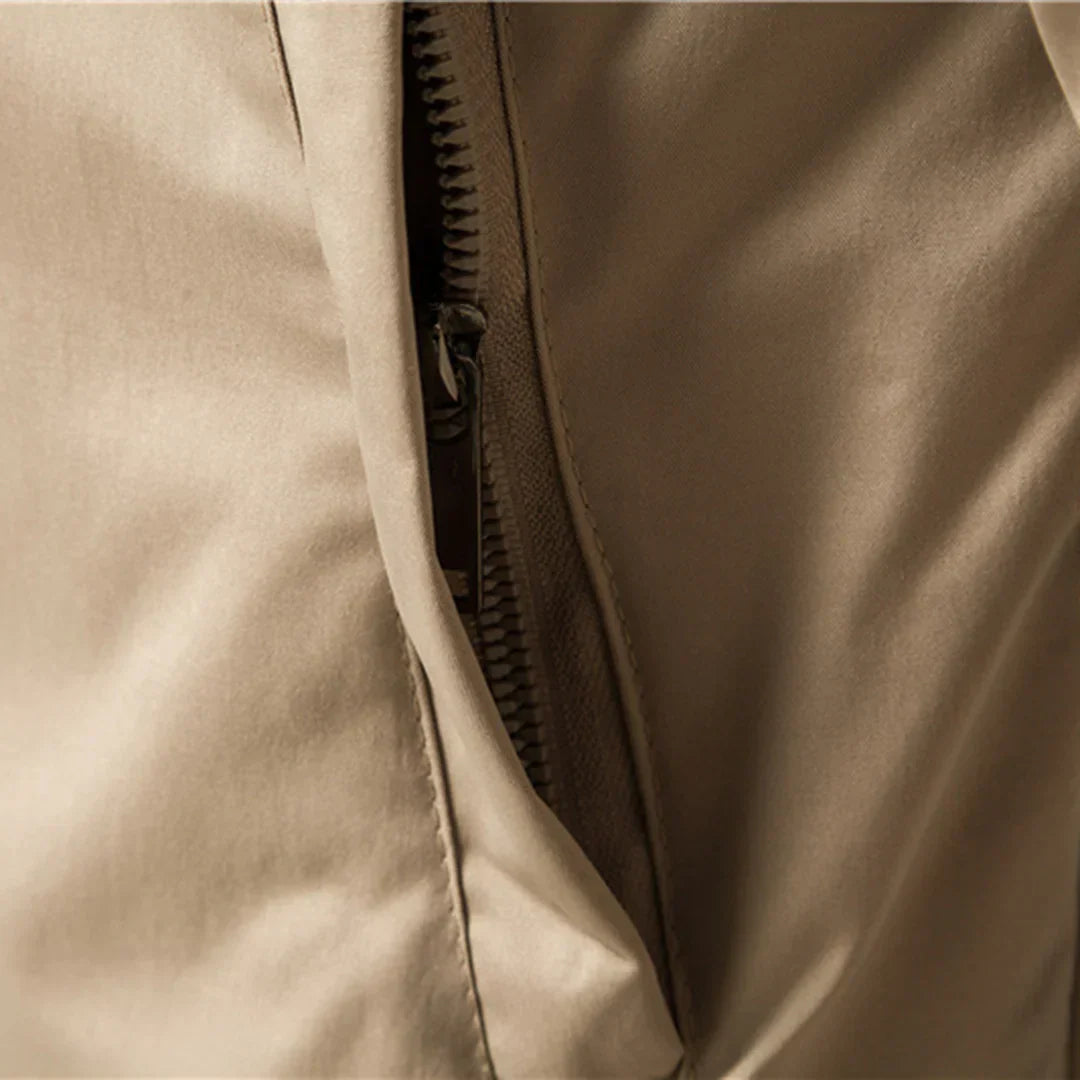 Men’s Solid Color Slim Fit Bomber Jacket