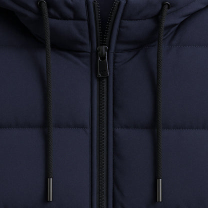 Men’s Waterproof Quilted Hooded Puffer Jacket