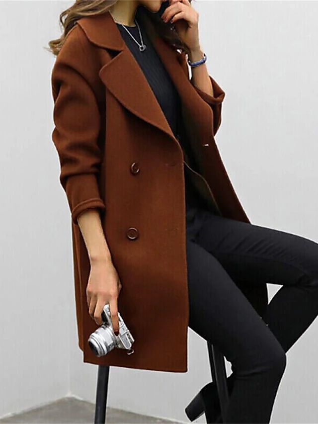 Thick Insulated Button Front Winter Coat