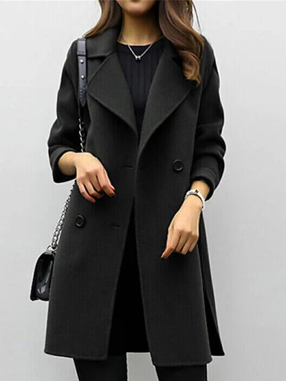 Thick Insulated Button Front Winter Coat