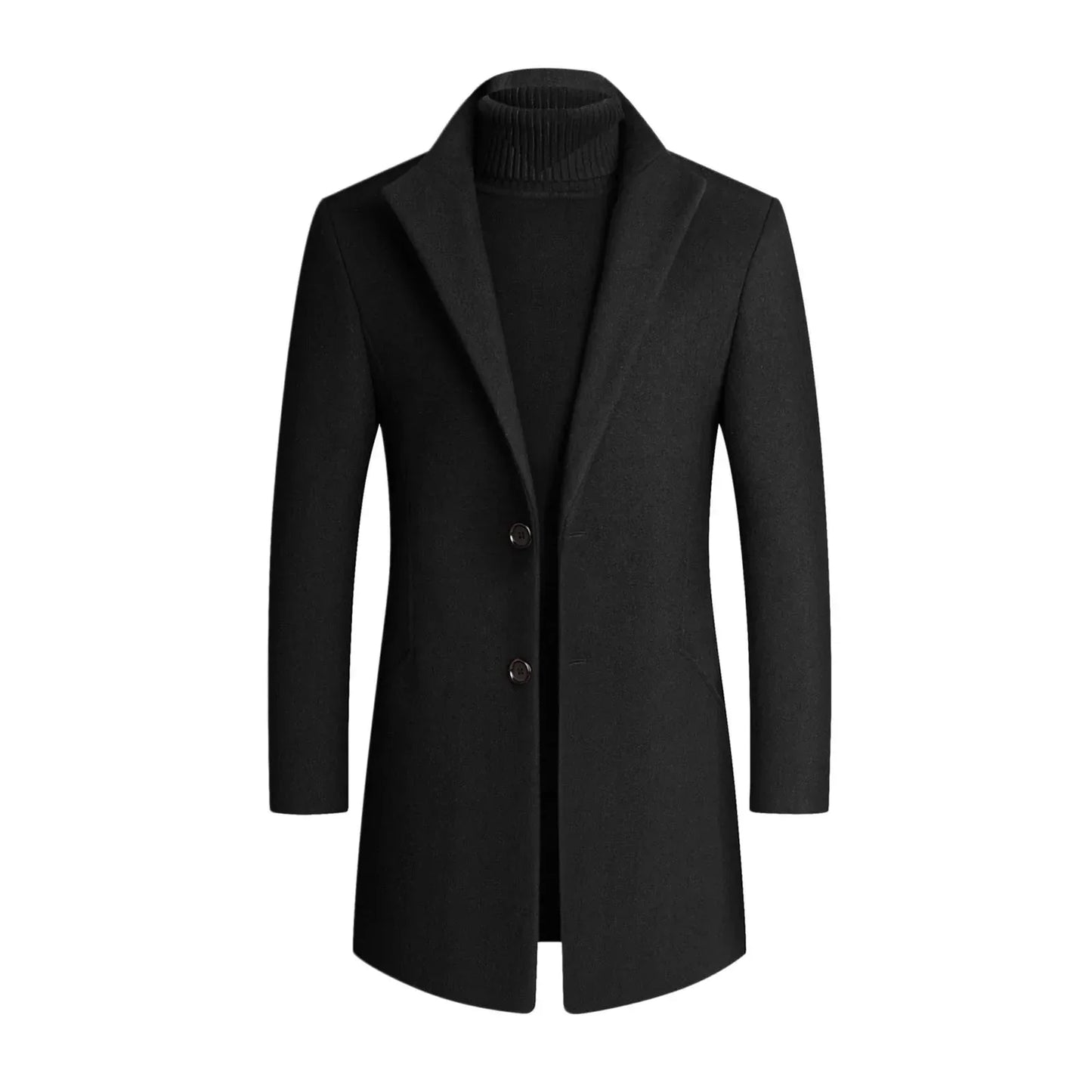 Tailored Fit Men's Slim Dress Coat