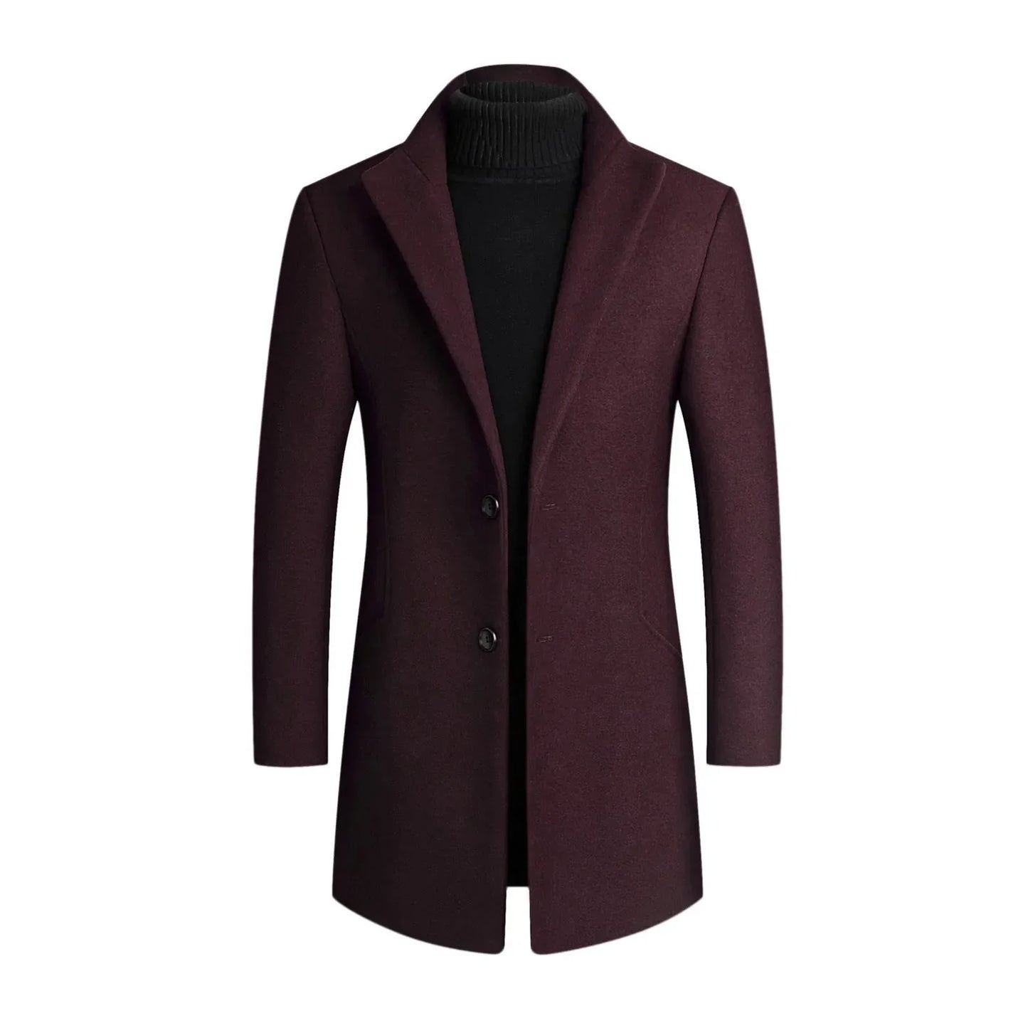 Tailored Fit Men's Slim Dress Coat