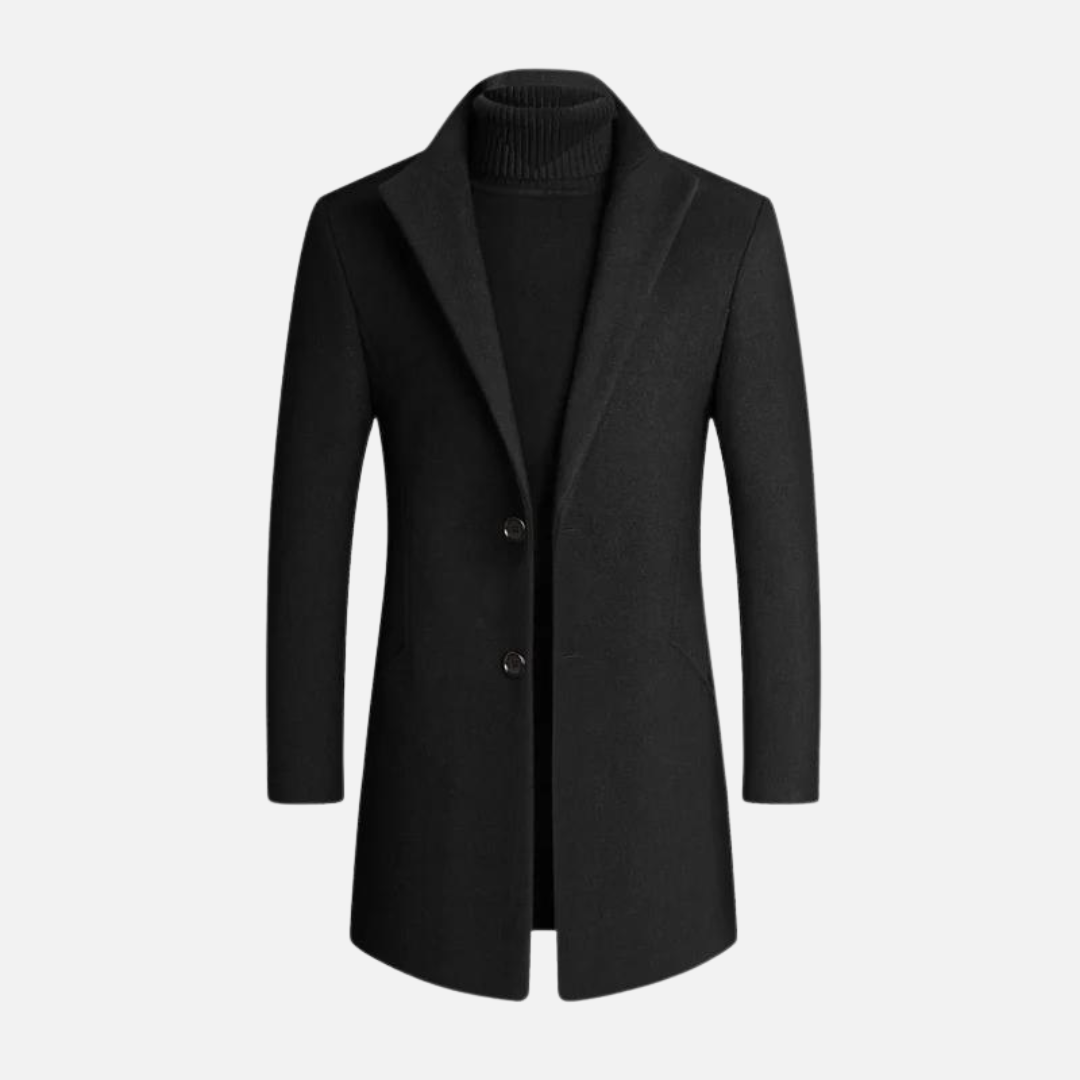 Tailored Fit Men's Slim Dress Coat - BritishElegance