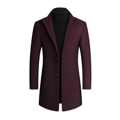 Coat- Warm Blend Wind Resistant Outer And Insulating Lining