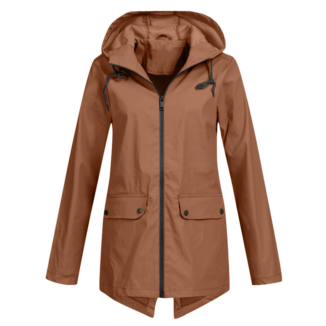 Waterproof Ladies Hooded Parka Coat