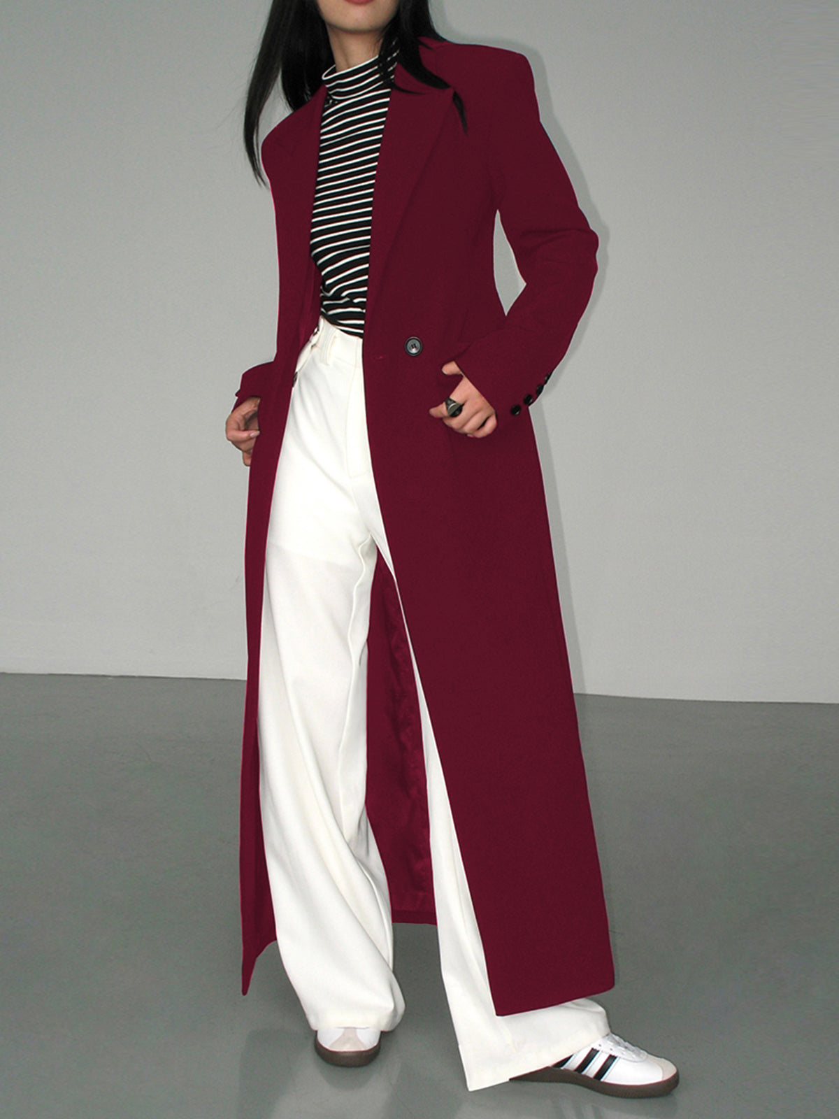 Mavis | Chic Collar Pocket Blazer Coat