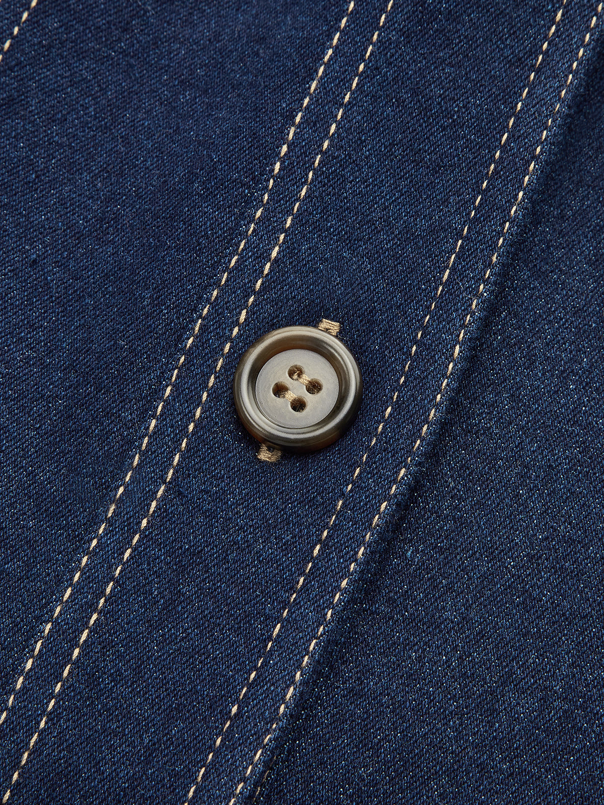 Heaven | Contrast Stitching Denim Jacket