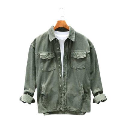 Cord Blend Shirt - Textured Surface & Easy Layering