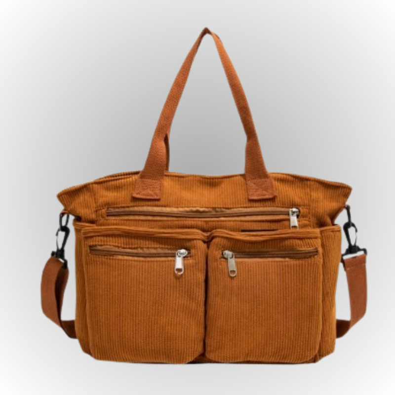 Corduroy Chic | Stylish Versatile Tote Bag for Everyday Use