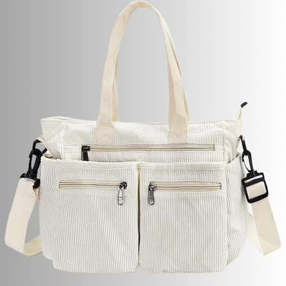 Corduroy Chic | Stylish Versatile Tote Bag for Everyday Use