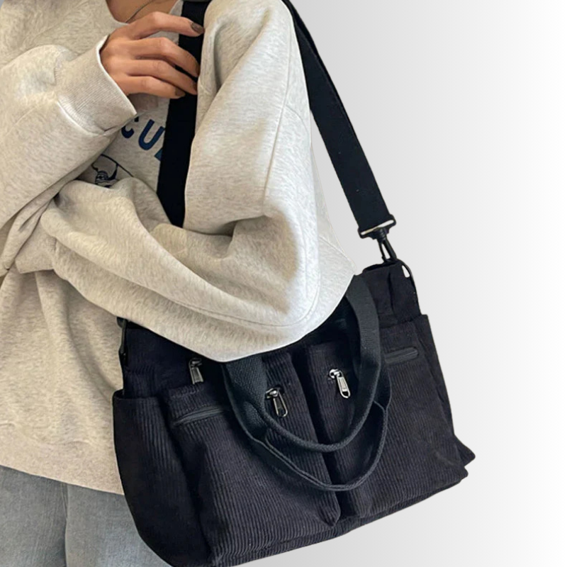 Corduroy Chic | Stylish Versatile Tote Bag for Everyday Use