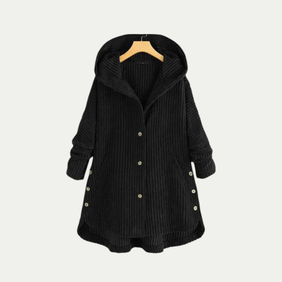 Women’s Ribbed Hooded Longline Cardigan