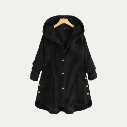 Women’s Ribbed Hooded Longline Cardigan
