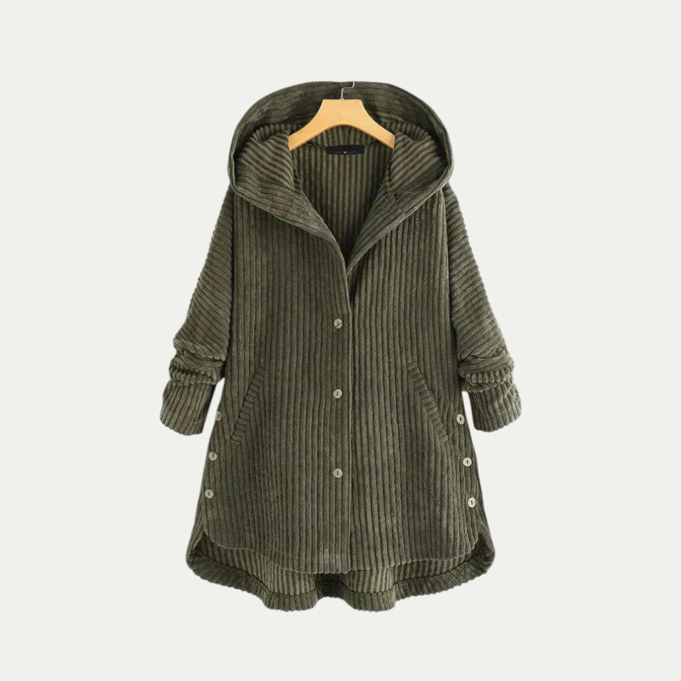 Women’s Ribbed Hooded Longline Cardigan