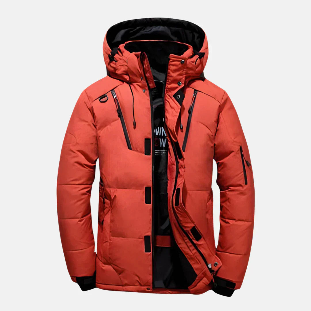 Long Men’s Winter Coat | Water-Repellent and Windproof Design