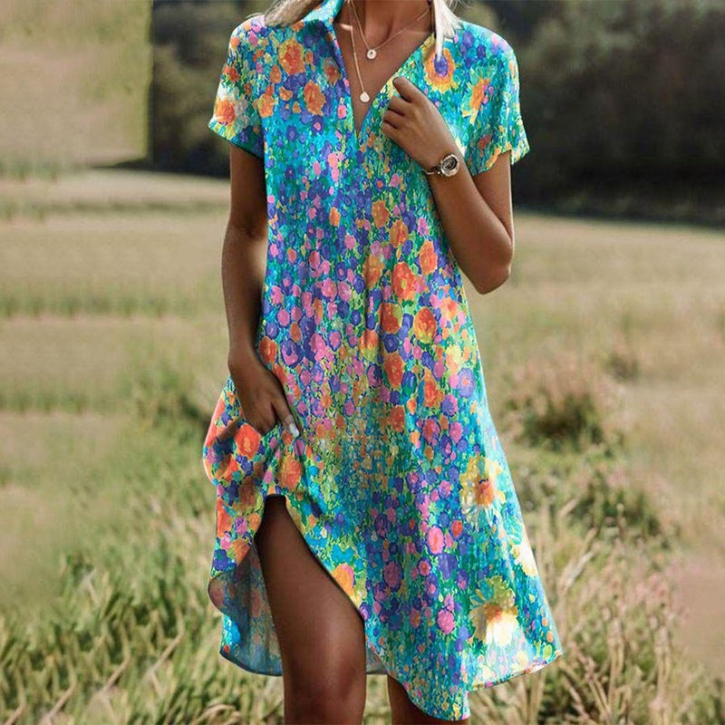Ladies Classic Summer Floral Dress