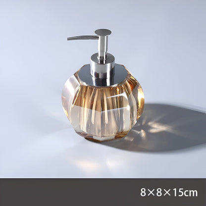 Luxury Clear Glass Bathroom Accessory Set