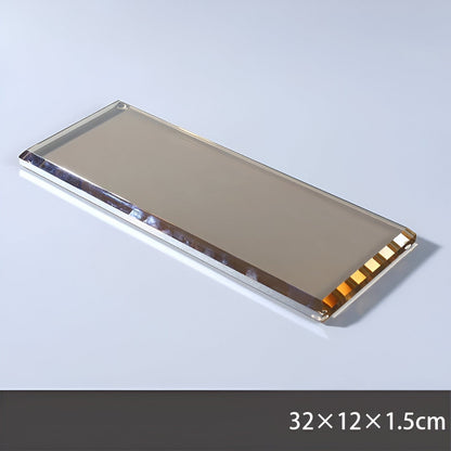 Luxury Clear Glass Bathroom Accessory Set