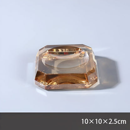 Luxury Clear Glass Bathroom Accessory Set