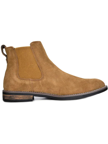Suede Chelsea Boots Camel