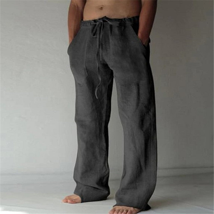 Comfortable Loose Fit Mens Drawstring Pants