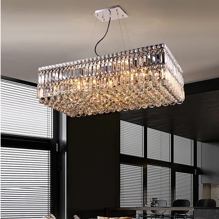 Green Crystal Ceiling Chandelier