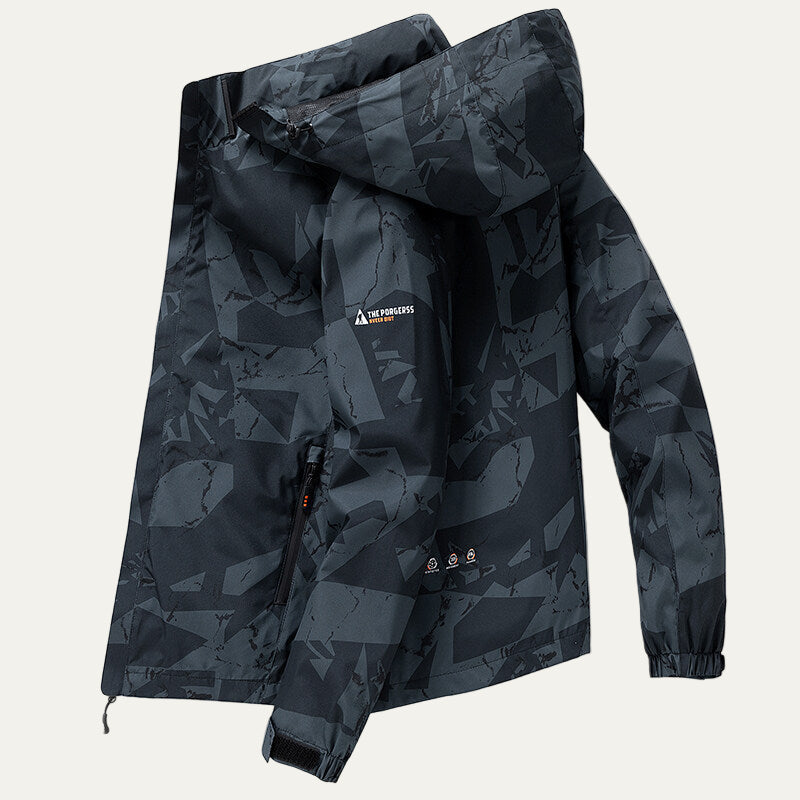 Men’s Technical Hooded Outdoor Shell Jacket