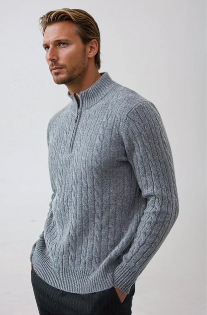 Pedro - Winter Wool Cable Knit Jumper Men
