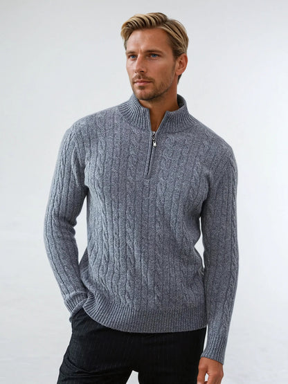 Pedro - Winter Wool Cable Knit Jumper Men