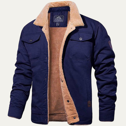 Men’s Thermal Fleece Outdoor Windbreaker Jacket