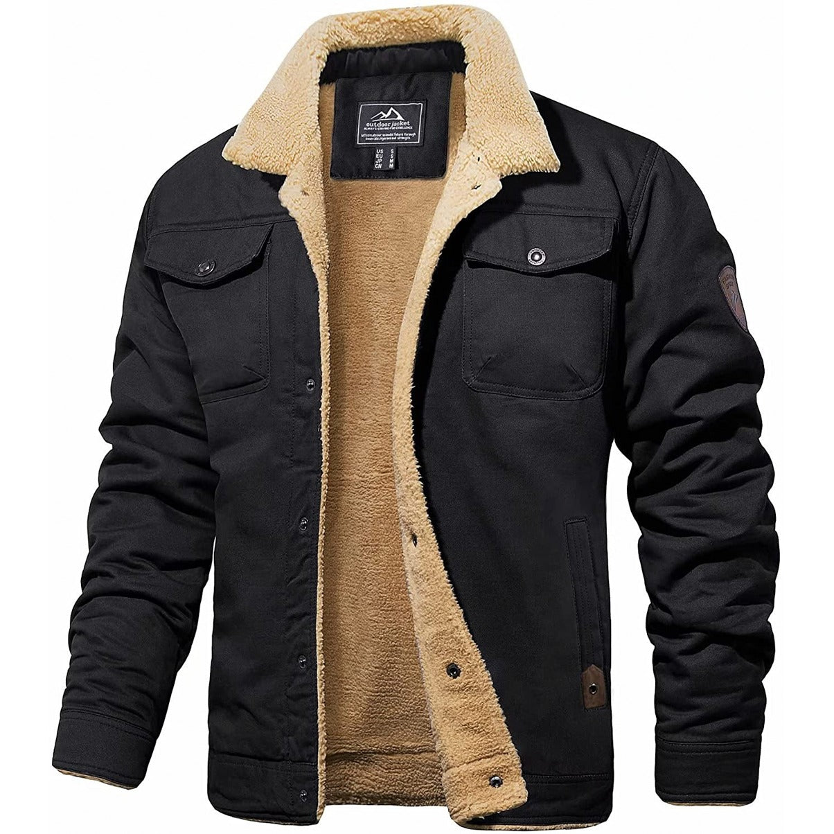 Insulated Fleece Men's Winter Coat - BritishElegance