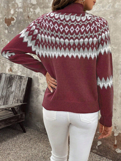 Classic women's turtleneck sweater