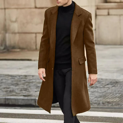 Dean | Long Overcoat for Men with Sleek and Contemporary Silhouette