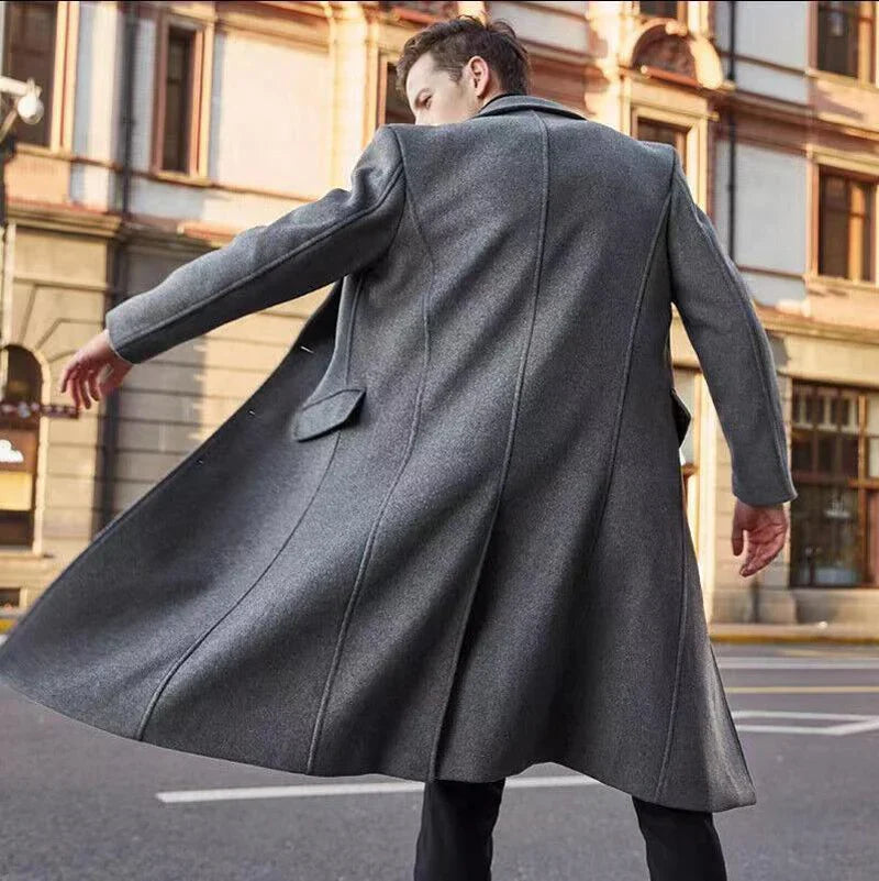 Dean | Long Overcoat for Men with Sleek and Contemporary Silhouette
