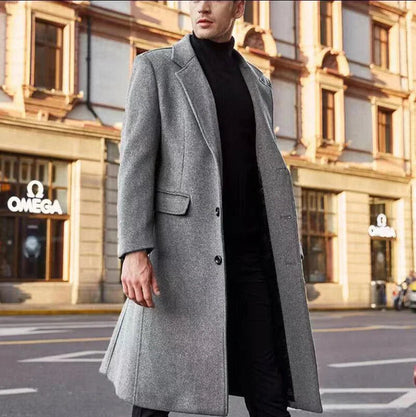 Dean | Long Overcoat for Men with Sleek and Contemporary Silhouette
