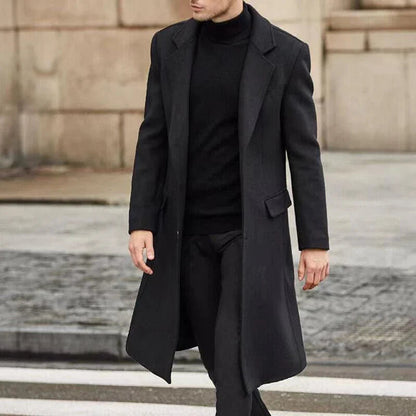 Dean | Long Overcoat for Men with Sleek and Contemporary Silhouette