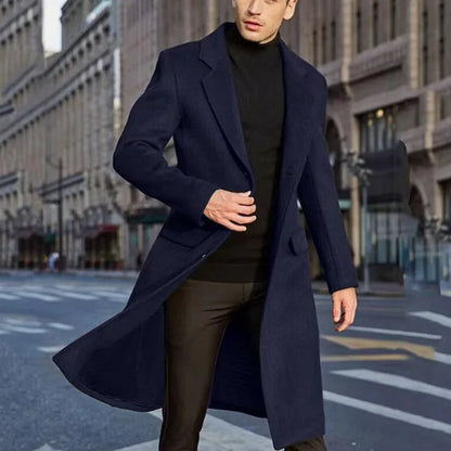 Dean | Long Overcoat for Men with Sleek and Contemporary Silhouette