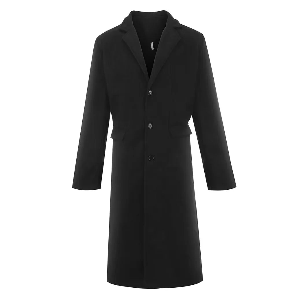 Dean | Long Overcoat for Men with Sleek and Contemporary Silhouette